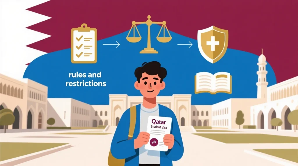 Conditions and Restrictions on Qatar Student Visa