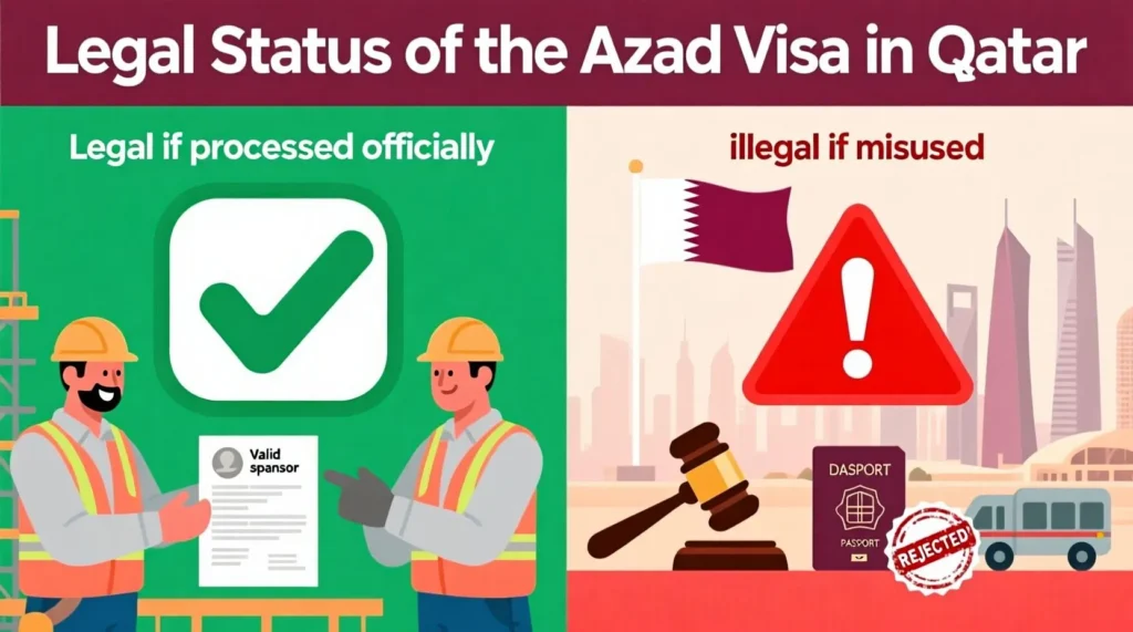 Legal Status of the Azad Visa in Qatar