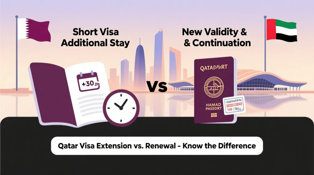 Visa Extension vs Visa Renewal